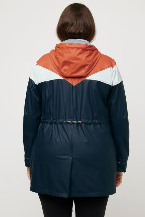 Produktbild Ulla Popken HYPRAR Friesenjacke, Colorblocking, Kapuze, Tunnelzug (46, 48)
