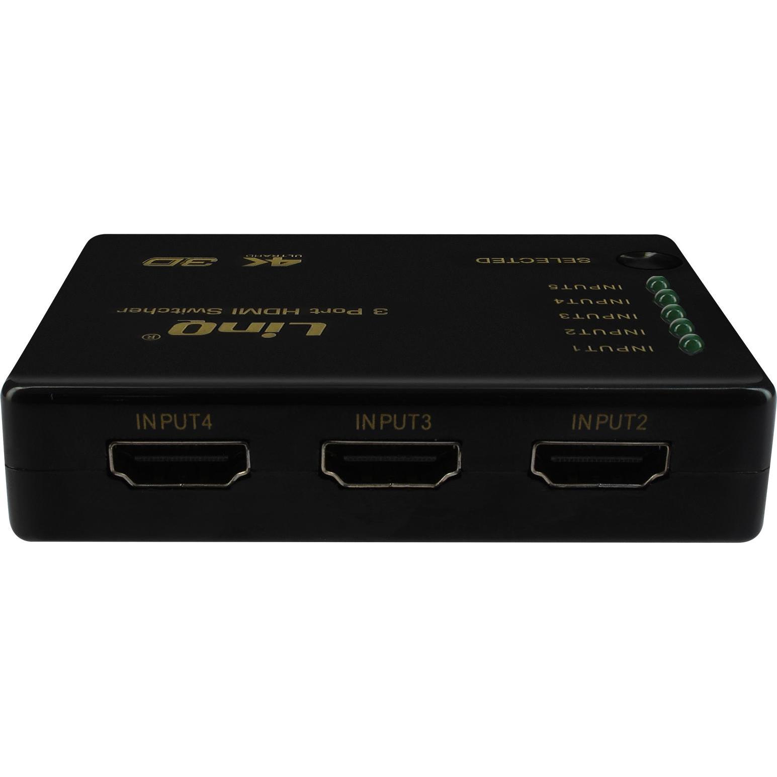 LinQ HDMI / 3x HDMI Verteiler, 4K / 2K / 3D / Full HD, Switch Box