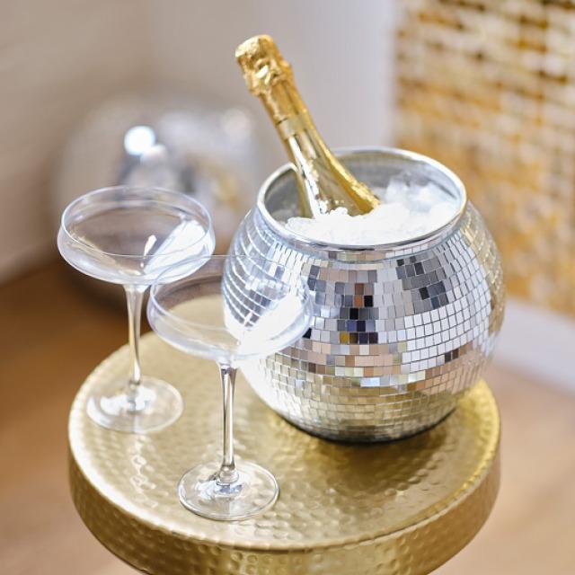 Actual product image Ginger Ray Ice bucket disco ball silver from (1 pcs.)