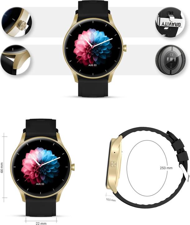 Produktbild Gravity Unisex GT2-3 – Bluetooth-Anrufe, individuelle Zifferblätter (sg019c)