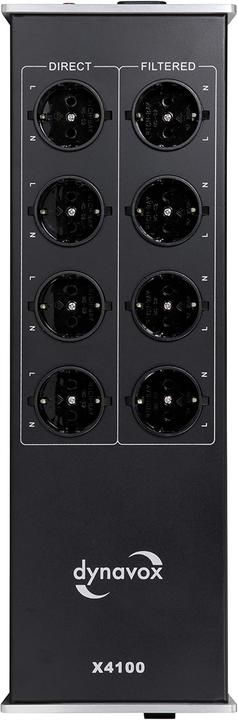 Actual product image Dynavox X4100B Doppelsteckdosenleiste