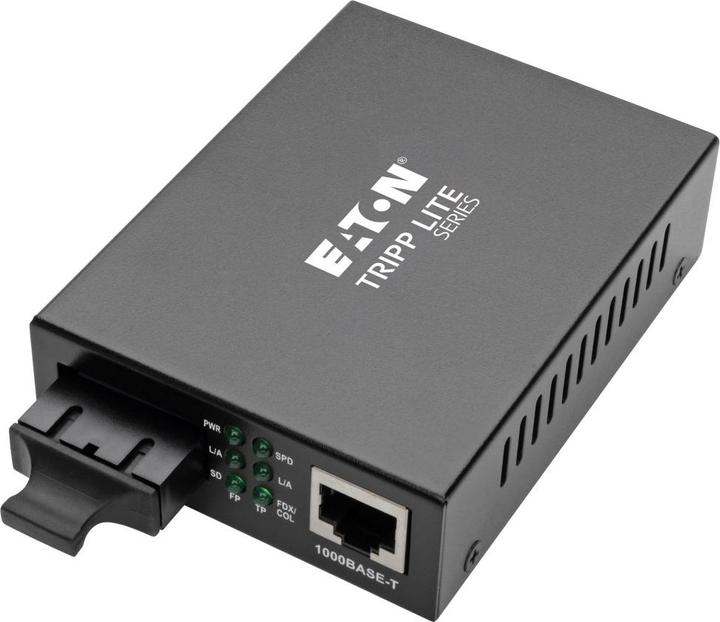 Actual product image Eaton Gigabit Multimode Fibre to Ethernet Media Converter 10/100/1000 SC International Pow