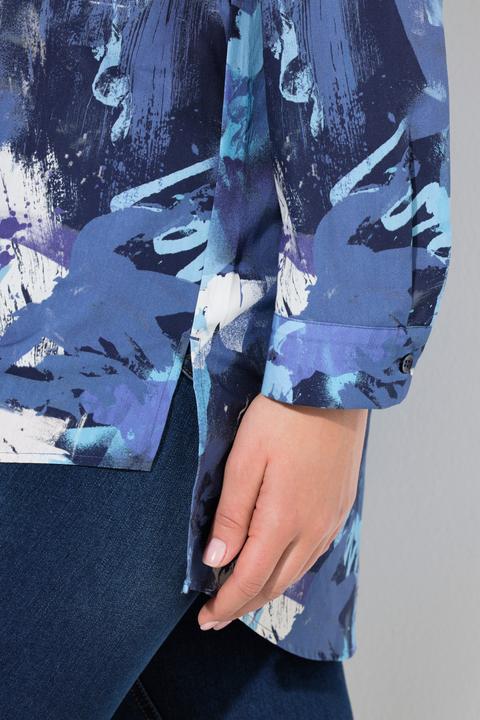 Immagine prodotto Ulla Popken Camicia con retro più lungo, colletto da camicia e maniche lunghe (62)