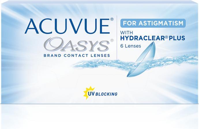 Actual product image Acuvue Oasys for Astigmatism (-2.25, 2-Week Lens, 6 Piece)