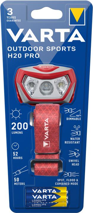 Actual product image Varta Outdoor Sports H20 Pro (200 lm)