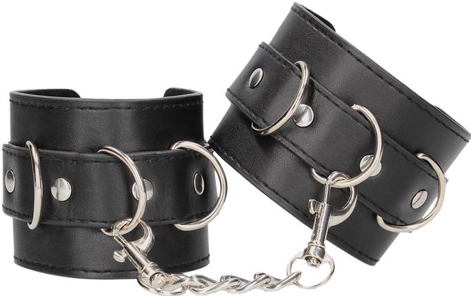 Image du produit Ouch! Bonded Leather Hand or Ankle Cuffs - With Adjustable Straps