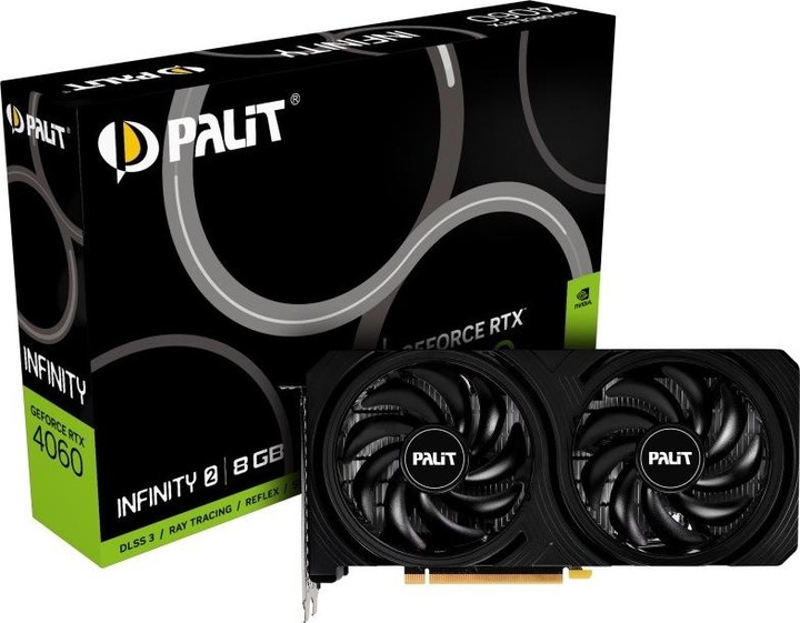 Produktbild XpertVision Palit RTX4060 Infinity 2 BGB GDDR6 retail (8 GB)