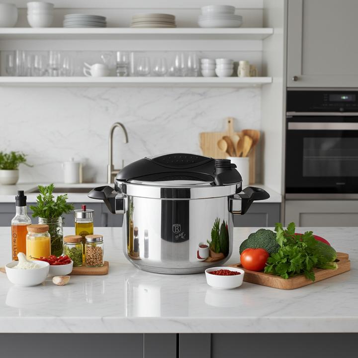 Actual product image BerlingerHaus Turbo pressure cooker (Pot, Stainless steel, 22 x 16 cm)