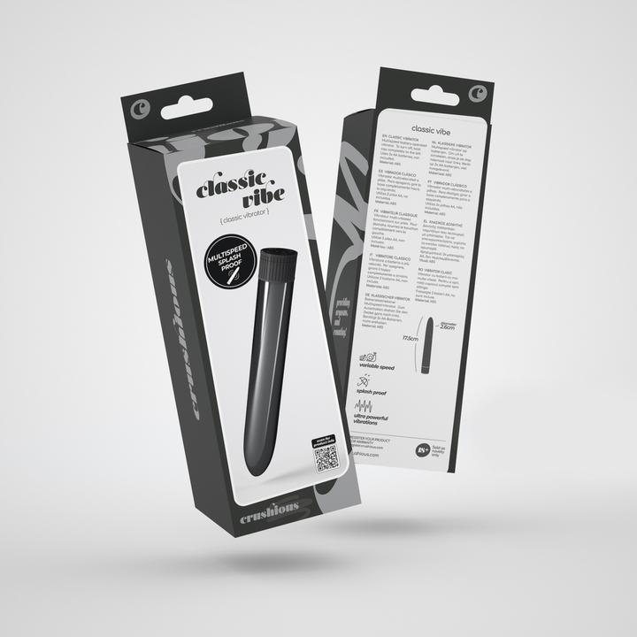 Produktbild Crushious Classic Vibe - Classic Vibrator - Black