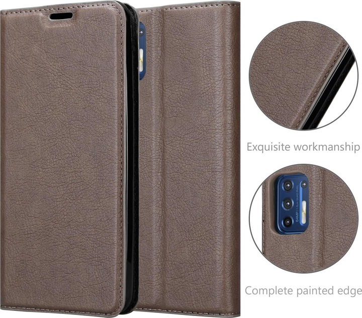 Actual product image Cadorabo Book Invisible Magnet Cover (Motorola Moto G9 Plus)