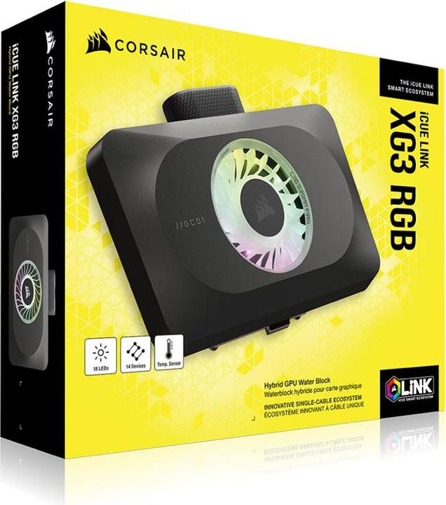 Produktbild Corsair iCUE LINK XG3 RGB HYBRID GPU Water block (4070 Ti)