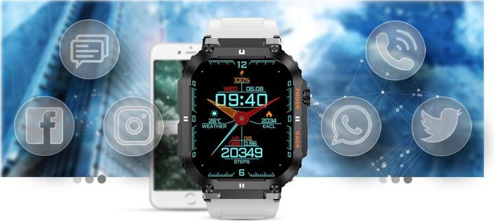 Image du produit Gravity SMARTWATCH MĘSKI GT6-8 - WYKONYWANIE POŁĄCZEŃ, MONITEUR SNU (sg020h) (42 mm)