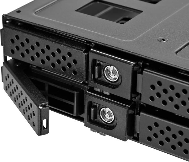Actual product image Silverstone SST-FS204B-US - Aluminium Trayless Hot Swap Mobile Rack Backplane / Internal Hard Drive