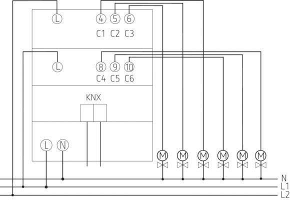 Actual product image Theben Hm 6 T Knx (Heating actuator)