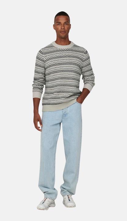 Actual product image Only & Sons ONSMUSA REG 3 STRUC CREW KNIT Knit Sweater (XL)