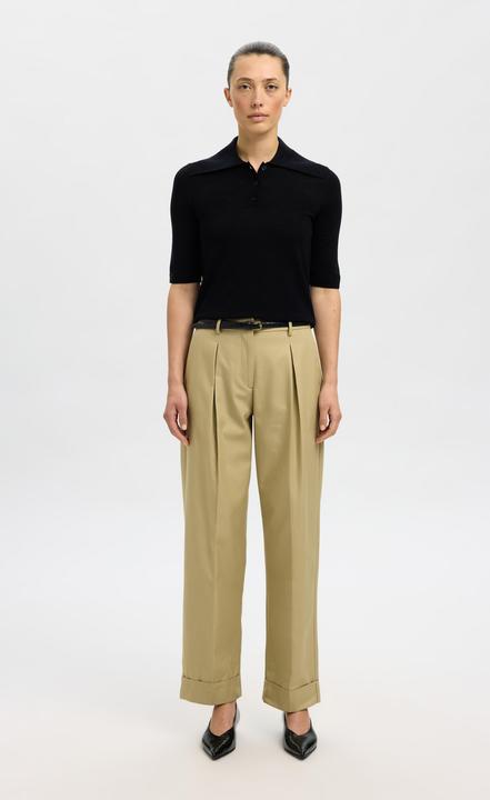 Actual product image Selected Femme 100% Merinowoll Polohemd aus Strick (L)