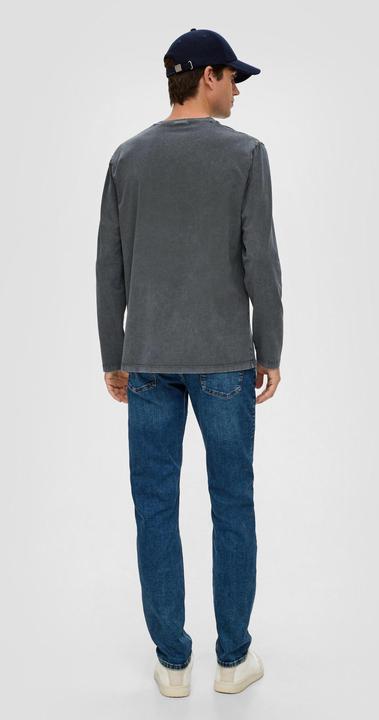 Produktbild s.Oliver T-Shirt Gewaschenes Longsleeve mit Print-Detail (S)