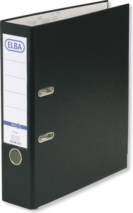Actual product image Elba Folder smart PP paper, spine width: 80 mm, black DIN A4, cover outside PP (A4, 80 mm, 1 pcs.)