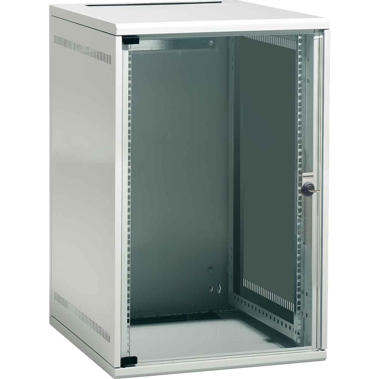 Schäfer Shop NT-Box von SCHÄFER (18 HE, 19 Zoll Rack), Serverschrank, Grau