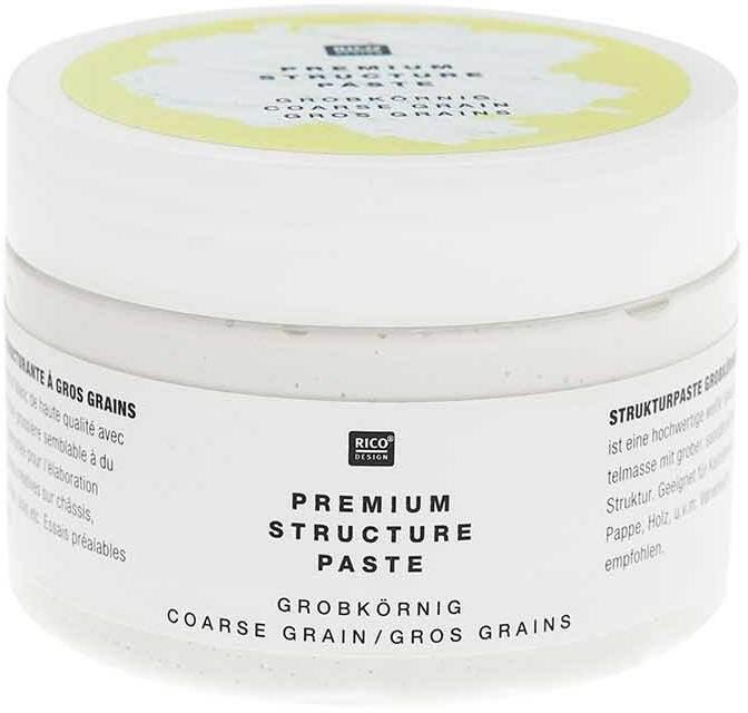 Rico Design Bastelfarbe Premium Strukturpaste 120 ml (Weiss, 120 ml)