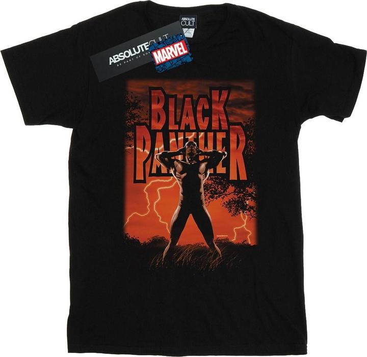 Image du produit - T-shirt BLACK PANTHER WAKANDA LIGHTNING - Homme (XXL)