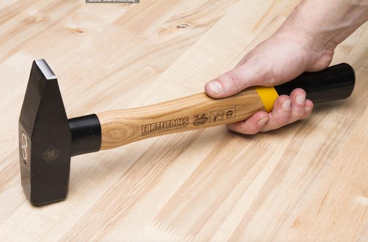 Actual product image Forte tools Mallet with wooden handle, 2000 g head weight, hammer with wooden handle, premium tool, gesch (2290 g)