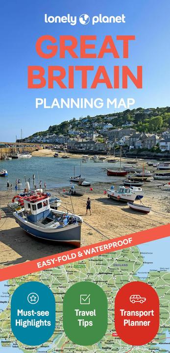 Actual product image Lonely Planet Great Britain Planning Map