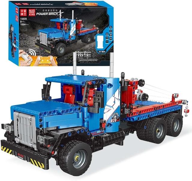 Image du produit Mould King Mold King 15020 Heavy Duty Tow Truck (RC) (1064 pièces)