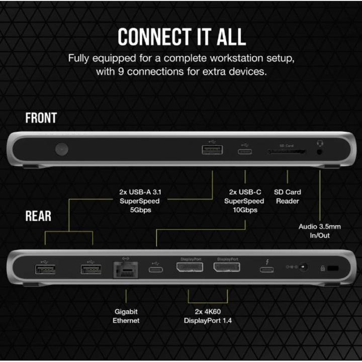 Produktbild Corsair TBT100 (Thunderbolt, 9 Ports)