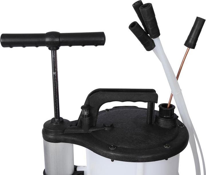 Immagine prodotto Wiltec Pompe manuali di estrazione Huile Réservoir 9 litri Pompe à vide Aspiration Liquides Vidange Moteur