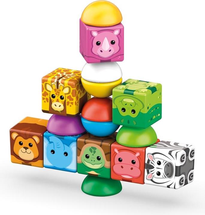 Actual product image Geomag Magicube Blocks Stacking Safari 16 Teile