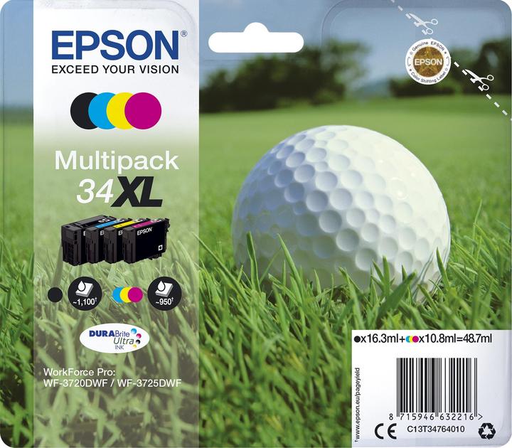 Actual product image Epson 34 DuraBrite Ultra (C)