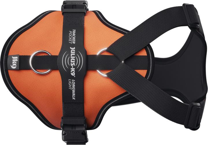 Produktbild Julius-K9 K9 Longwalk light sele w/trackerpocket,UV Orange,L (L, Hund, Hundesport)