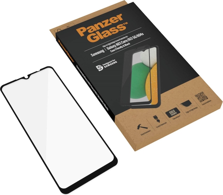 Actual product image PanzerGlass Samsung Galaxy A03 core/A13 5G Case Friendly (1 Piece, Samsung Galaxy A03 Core, Samsung Galaxy A13 5G, Samsung Galaxy A04S)