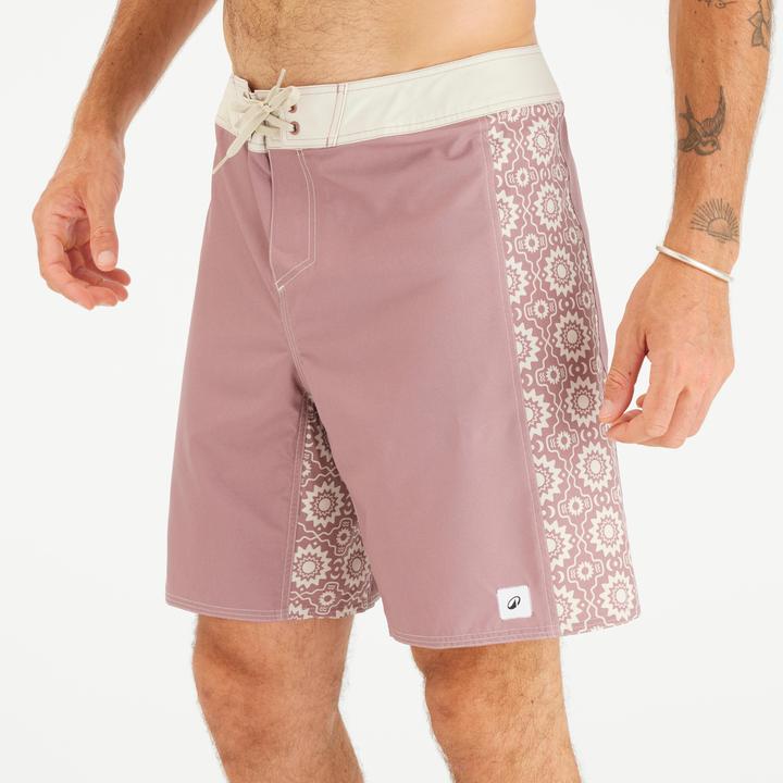 Produktbild Olaian Boardshorts Surfen Herren lang 500 Arch Esawira 19" rosa/taupe (46)