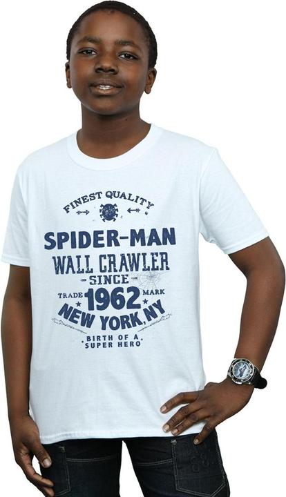 Actual product image Boys Spider-Man Finest Quality T-Shirt (152, 158)
