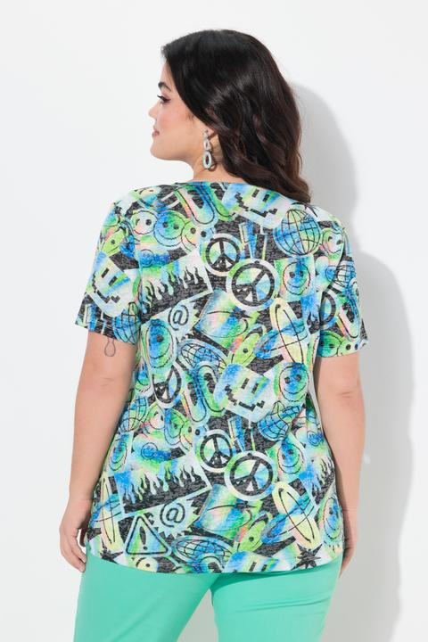 Produktbild Angel of Style T-Shirt, Komfort Fit, Smiley Print (56)