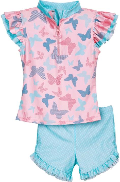 Produktbild Playshoes UV-Badebekleidungsset Schmetterling Rosa/Türkis Gr. 86-92 (86, 92)