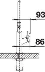 Produktbild Blanco Solenta-S Senso Hebel rechts