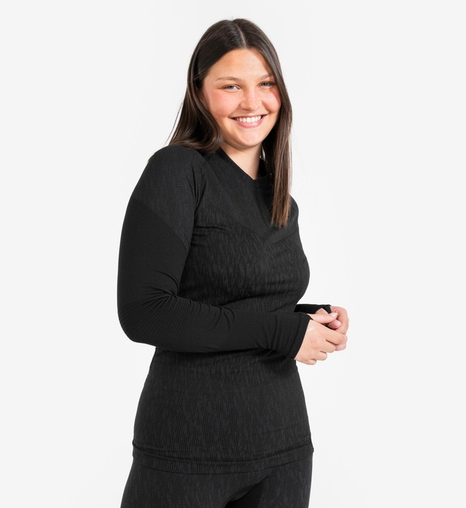 Produktbild Kipsta Damen/Herren Funktionsshirt langarm - Keepdry schwarz (XL)