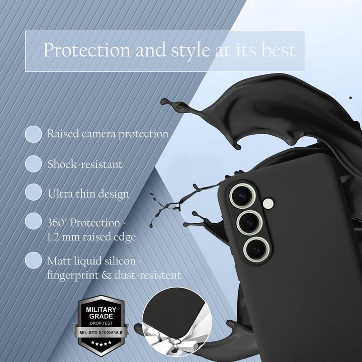 Actual product image Cadorabo Case for Samsung Galaxy S24 FE TPU Liquid Silicone Cover (Samsung Galaxy S24 FE)