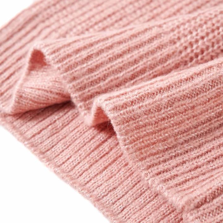 Produktbild VidaXL Kinder-Pulloverweste Gestrickt Hellrosa 116,Material: 67 (116)