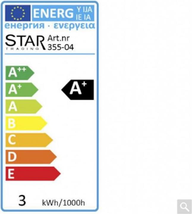 Energie-Label Schönenberger Spiral (E27, 2.80 W, 130 lm, 1 x, G)
