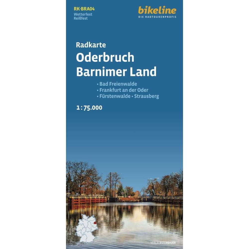 Radkarte Oderbruch Barnimerland, Landkarte