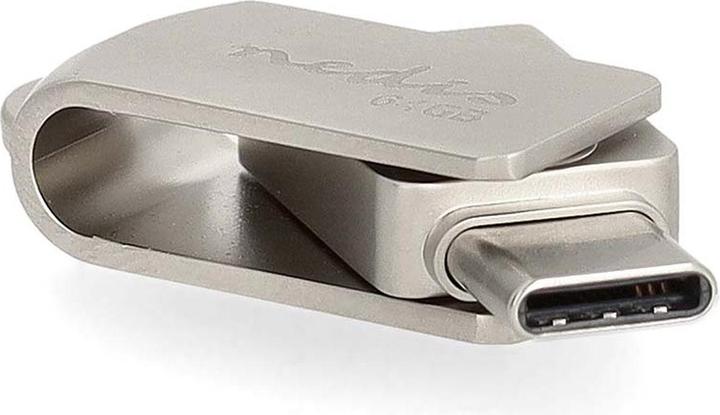 Produktbild Nedis Flash Laufwerk - 64 GB - USB-A/USB-C - Lesegeschwindigkeit: 90 MB/s - Schreibegeschwindigkeit: (64 GB, USB-A, USB-C)