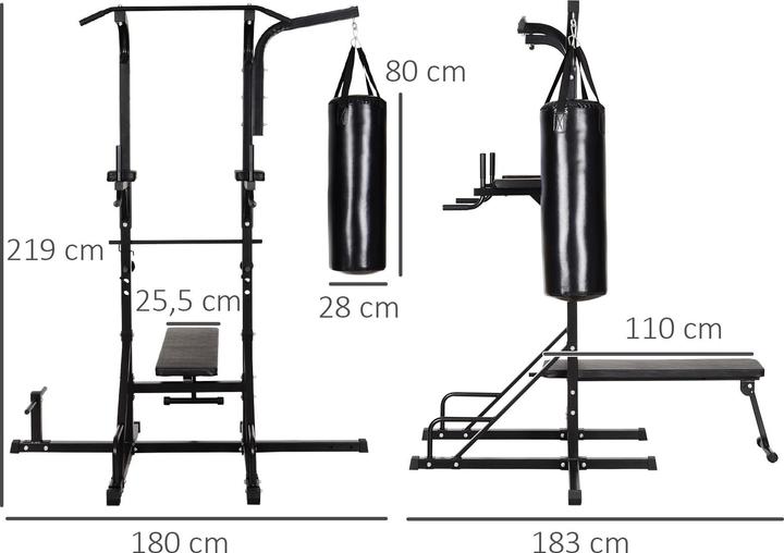 Produktbild Homcom Kraftstation mit Klimmzugstange
