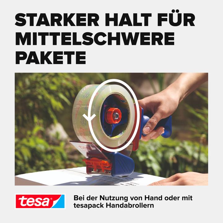 Produktbild tesa tesapack ECO & STRONG Paketband - Umweltschonendes Packband aus 100 % recyceltem Kunststoff (50 mm)