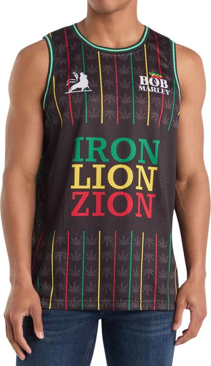 Actual product image Amplified Mens Bob Marley Basketball Jersey (M)