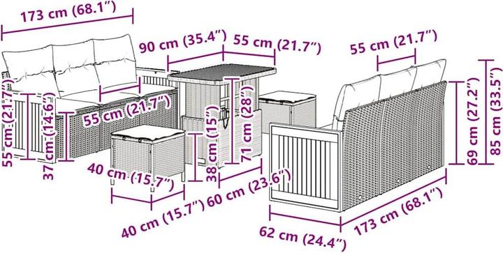 Produktbild vidaXL Tom