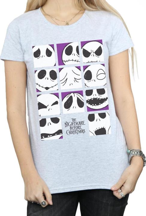 Produktbild Disney Nightmare Before Christmas Many Faces Of Jack Squares TShirt (L)